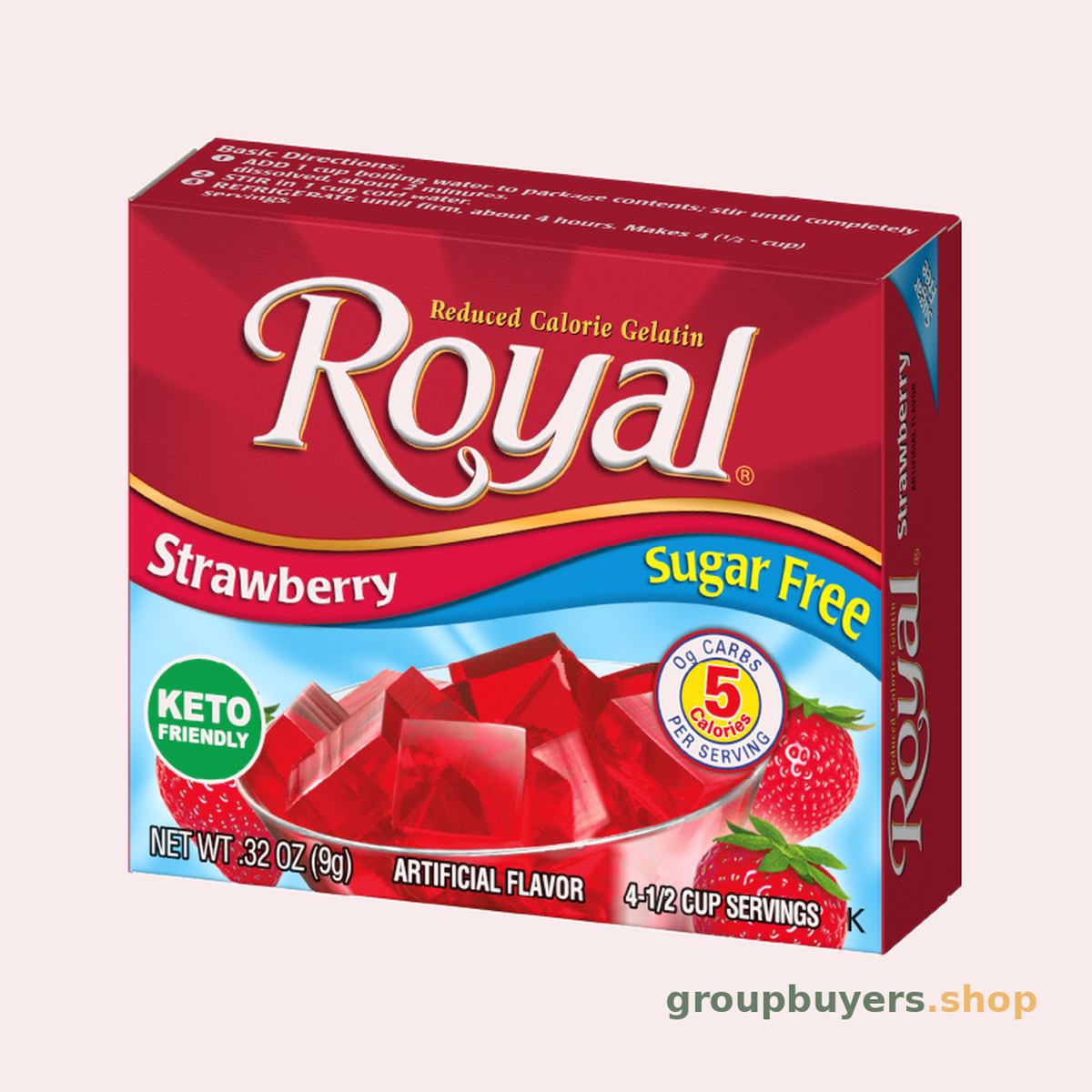 ROYAL S/SUGAR FREE GEL S/BERRY