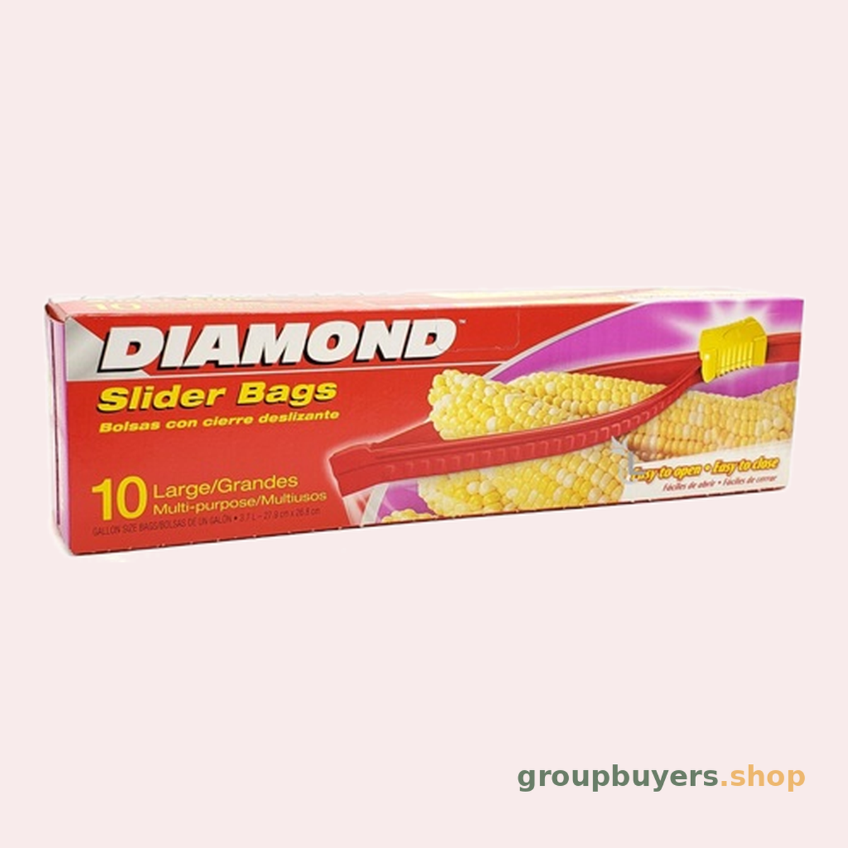DIAMOND SLIDER BAGS LARGE