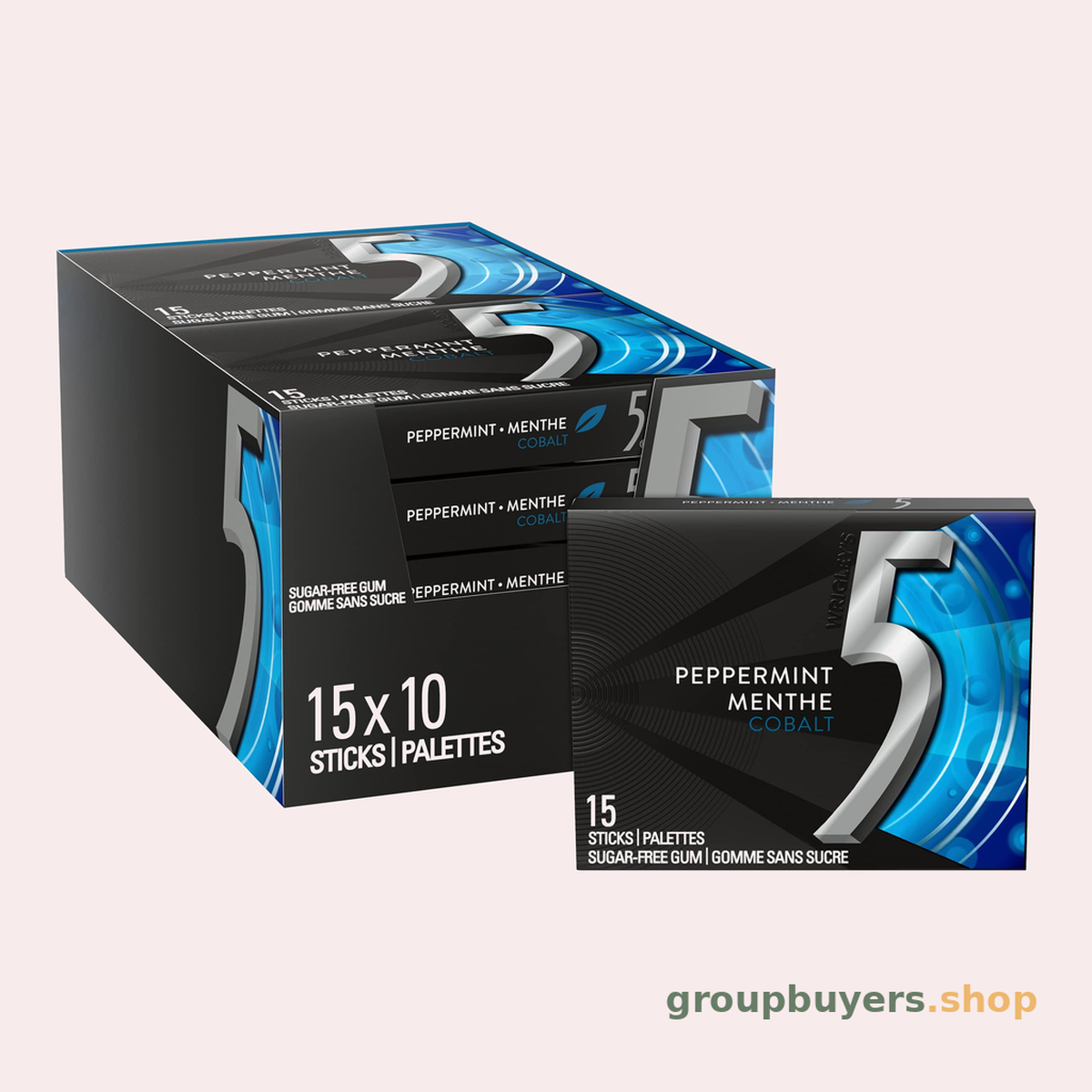 WRIGLEYS FIVE SUGAR FREE COBALT (15 STK)
