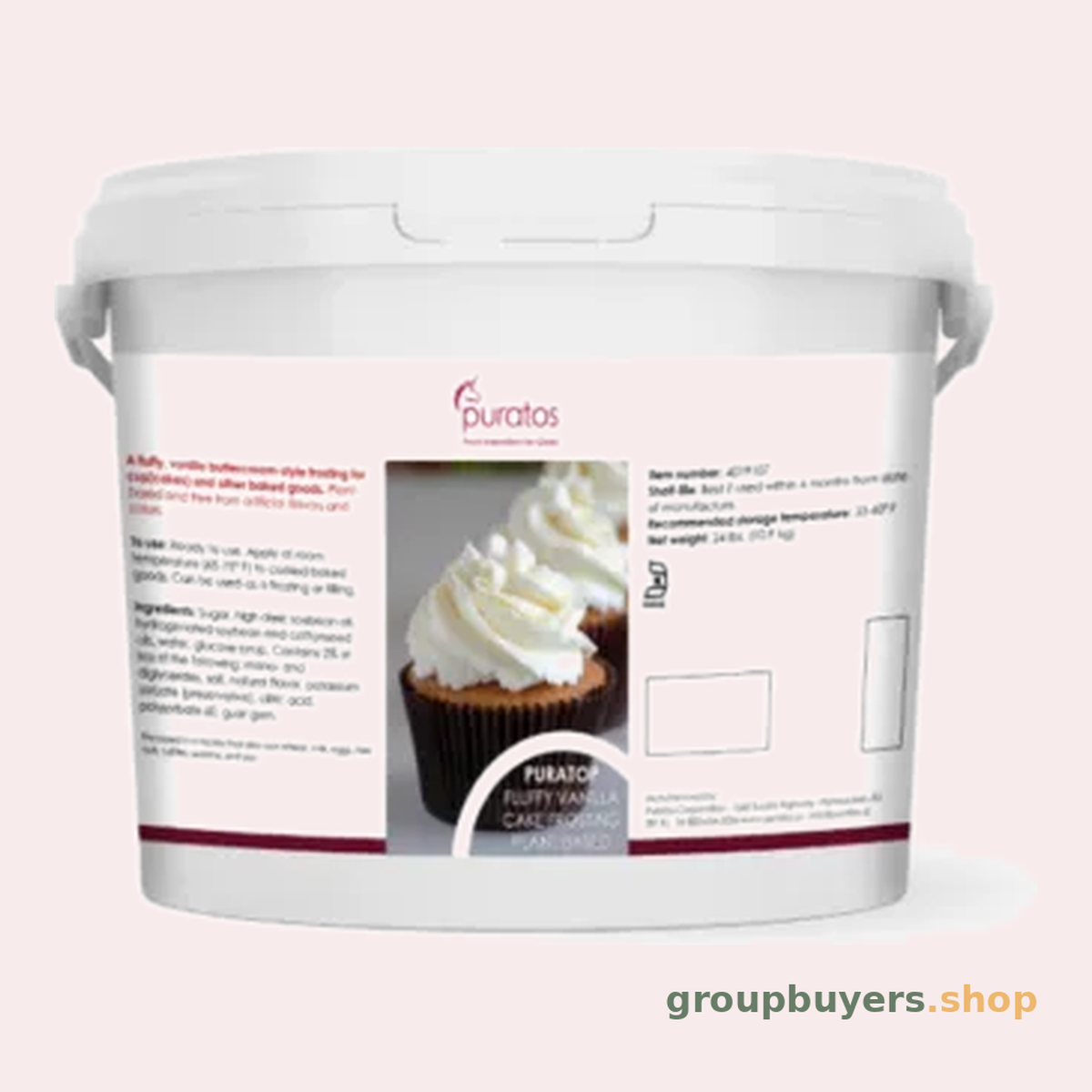 PURATOS SILKY SMOOTH VAN ICING 24LBS PAIL