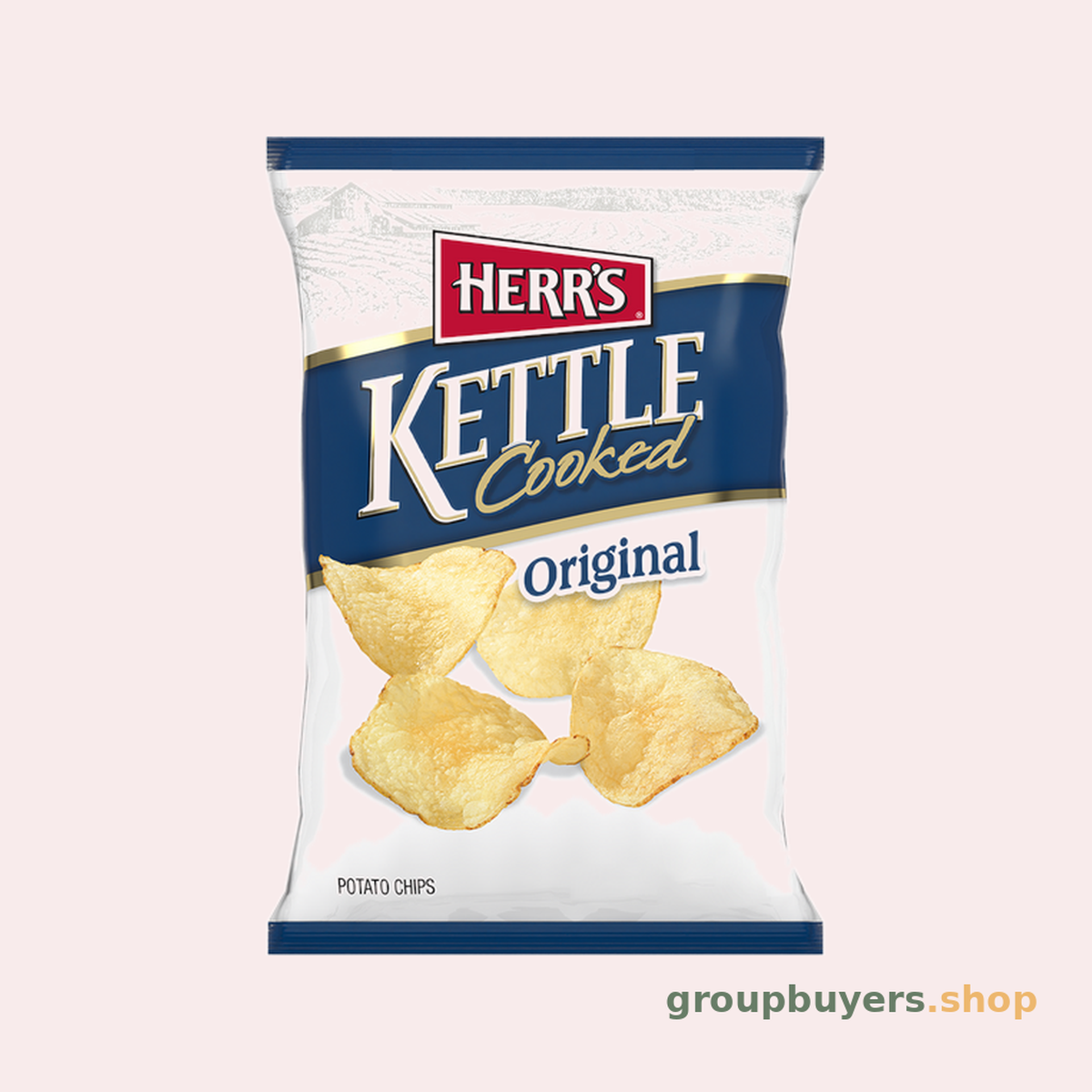 HERR'S SNACKS REGULAR KETTLE CHIPS