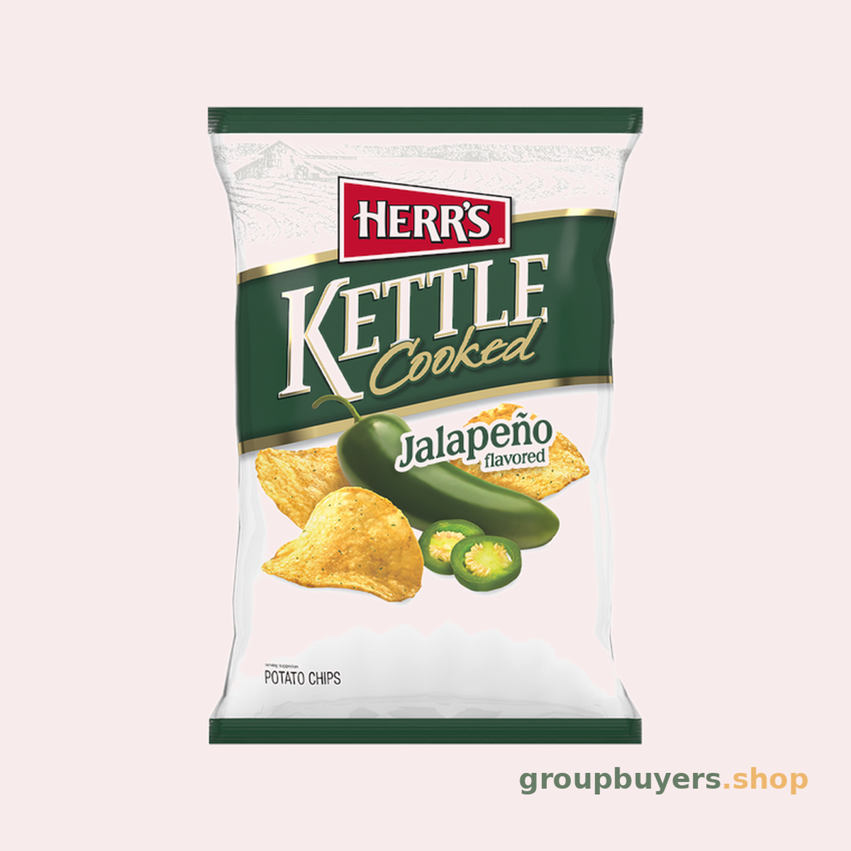 HERR'S SNACKS JALAPEÃ�O KETTLE CHIPS