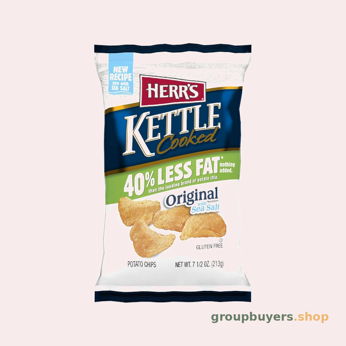 HERR'S SNACKS REDUCED FAT KETTLE CHIPS
