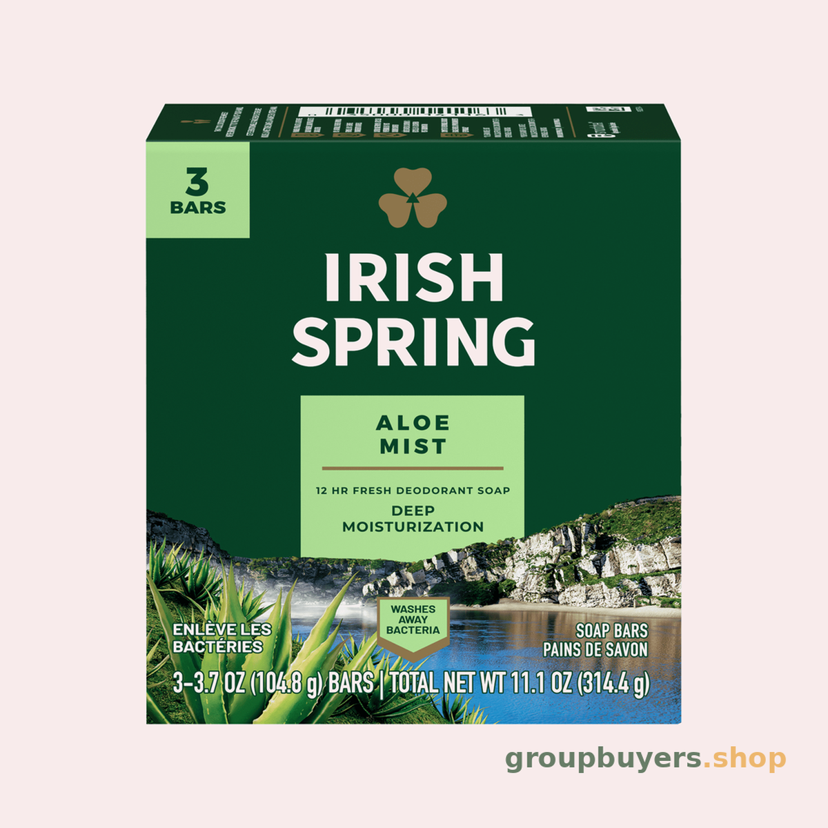 Irish Spring Aloe Soap 3 Pack