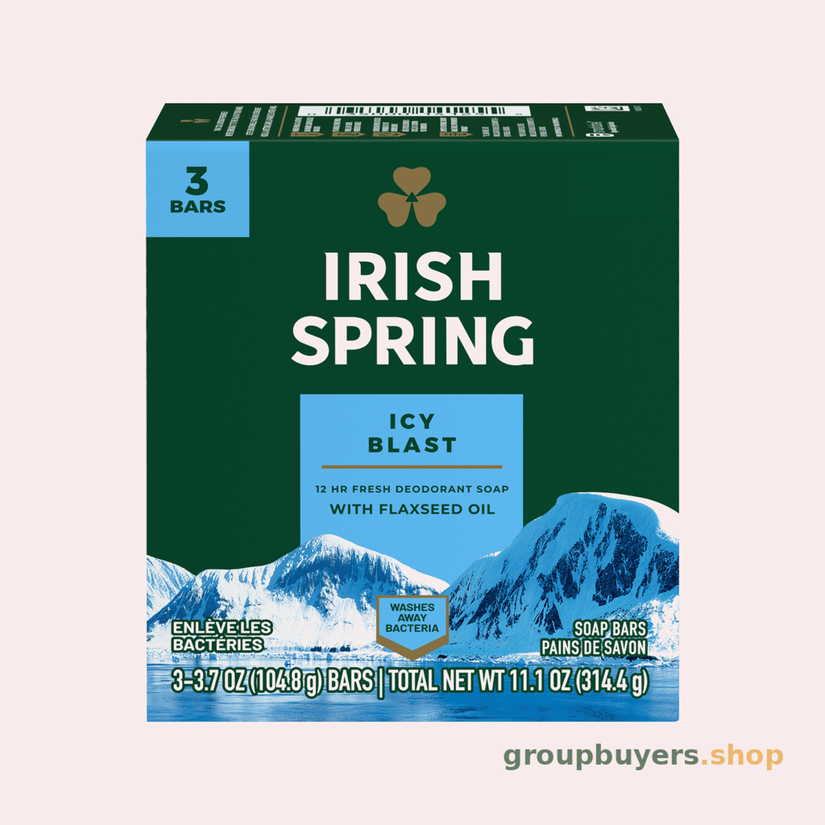 Irish Spring Icy Blast Soap 3 Pack
