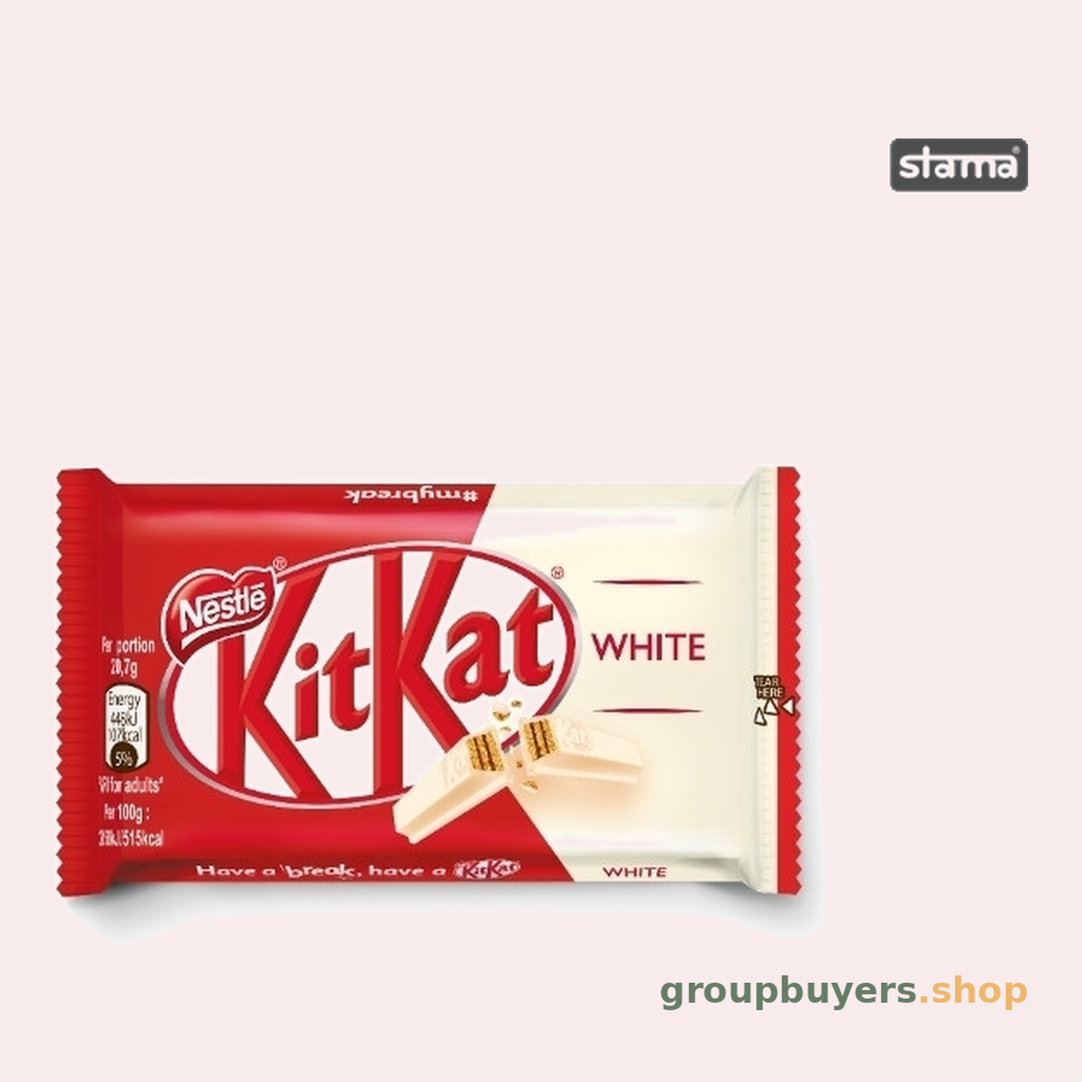 Kit Kat 4 Finger White