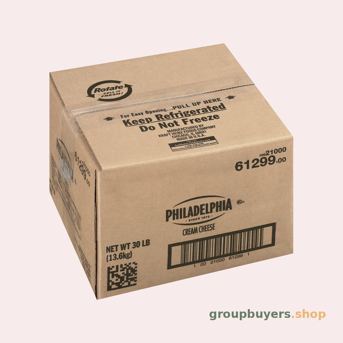 KRAFT PHILADELPHIA CREAM/CHEESE CARTON