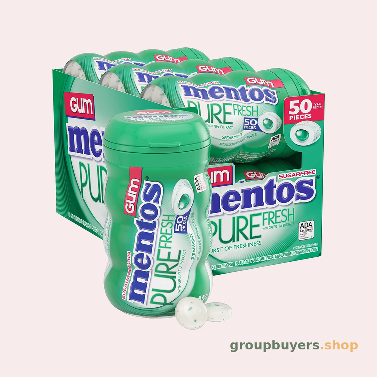 Mentos Gum Curvy Btl SpearMint