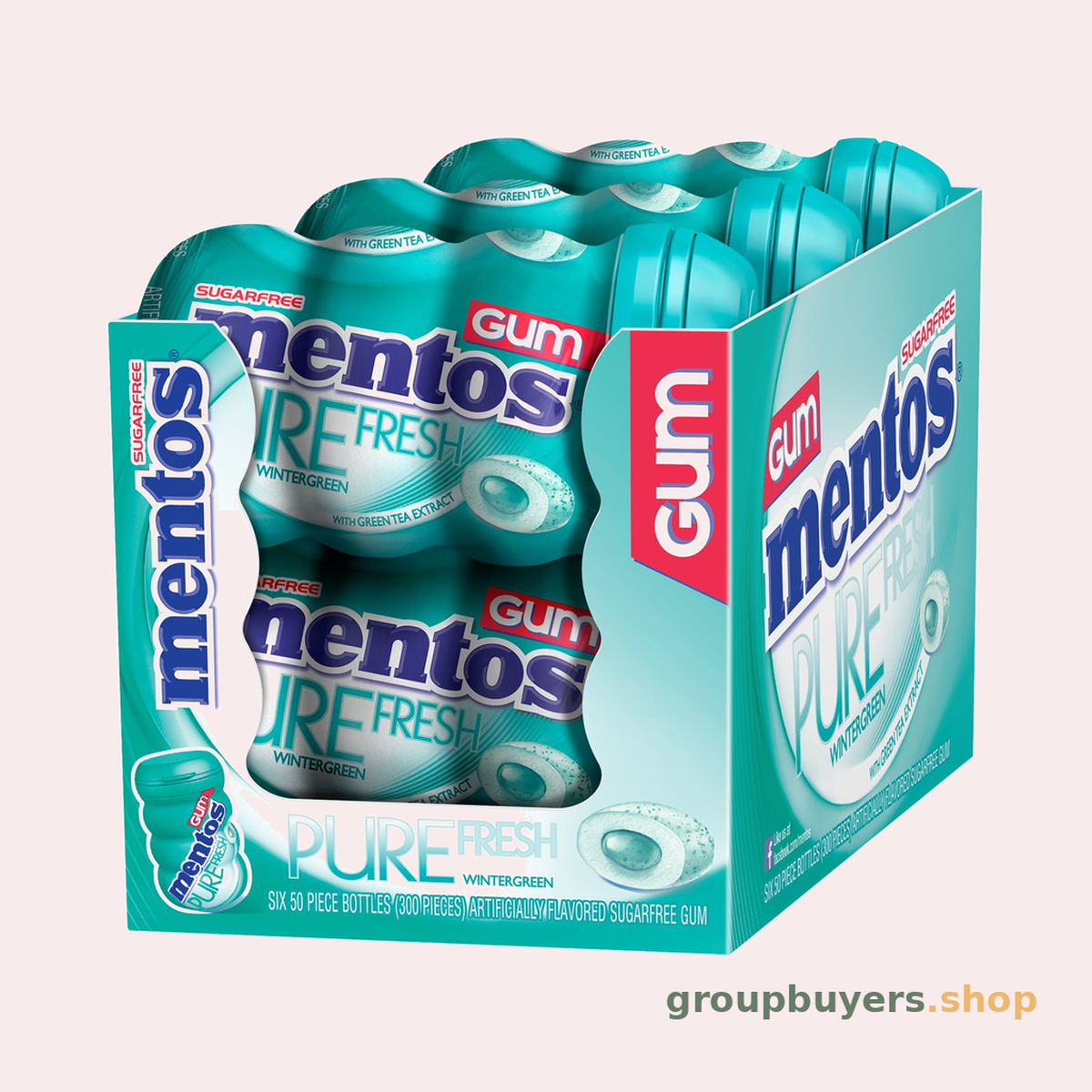 Mentos Gum Curvy Btl Wintergreen
