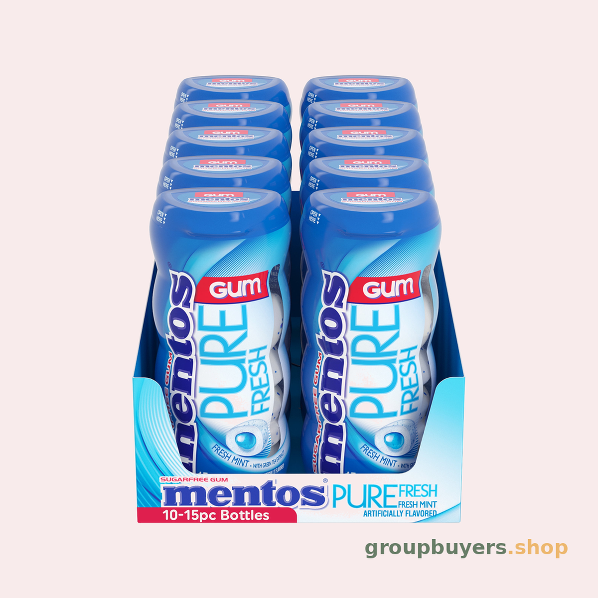 Mentos Gum Btl Fresh Mint Curvy