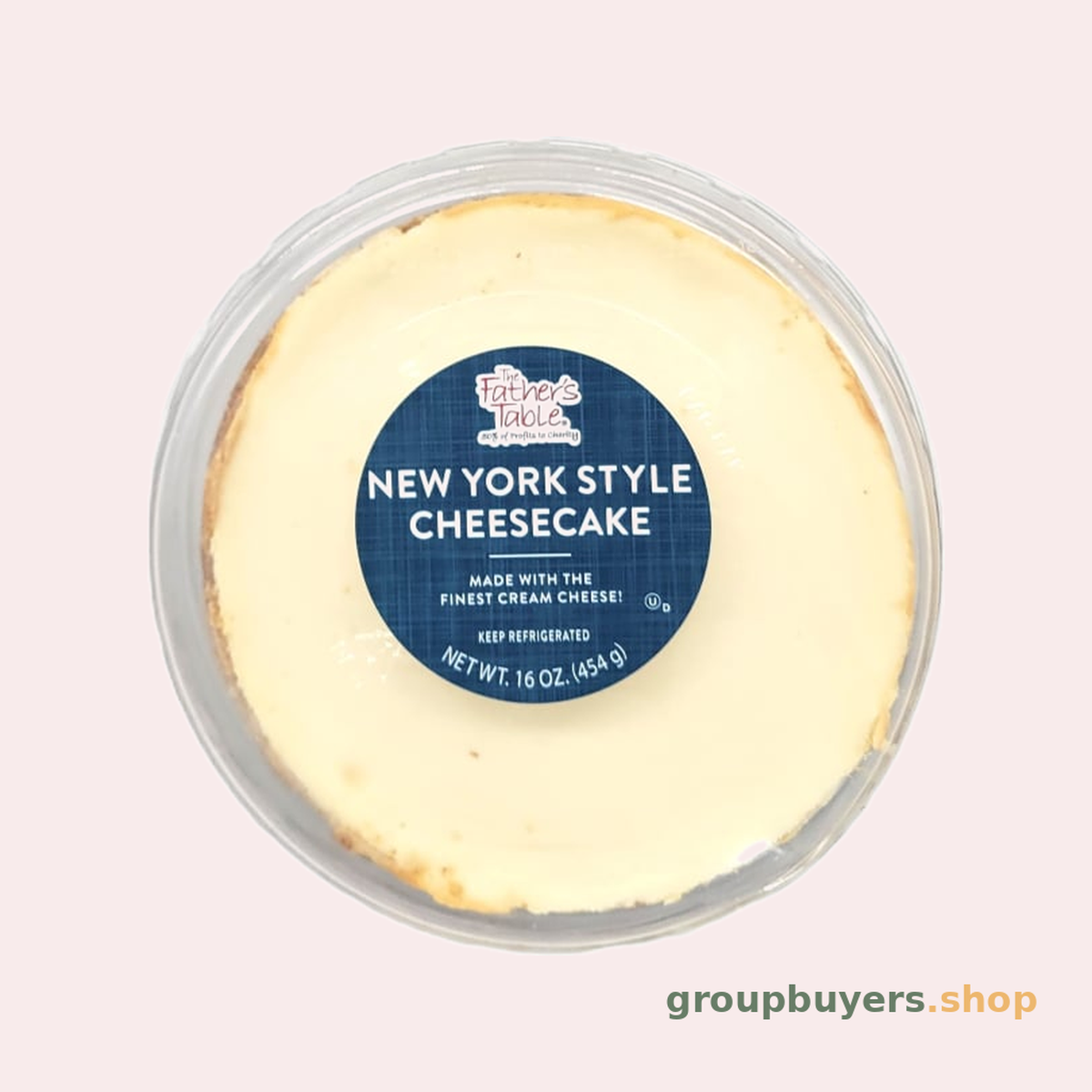 Father's Table 6" 16 oz New York Cheesecake, 9/cs