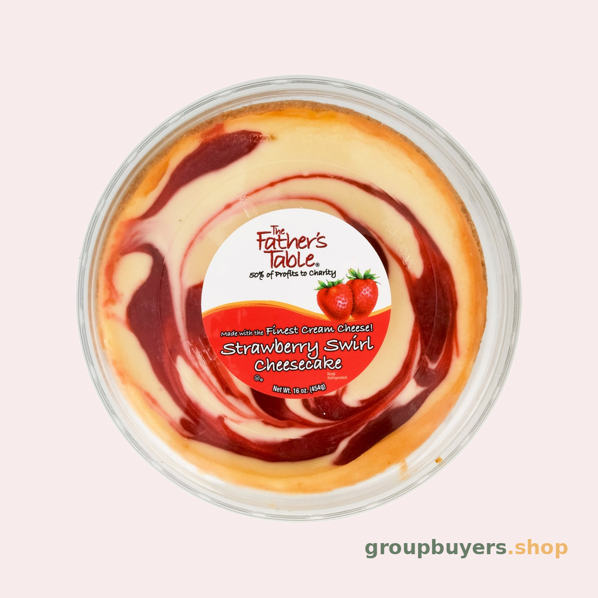 FATHERS TABLE STRAWB SWIRL 6IN 9X160Z