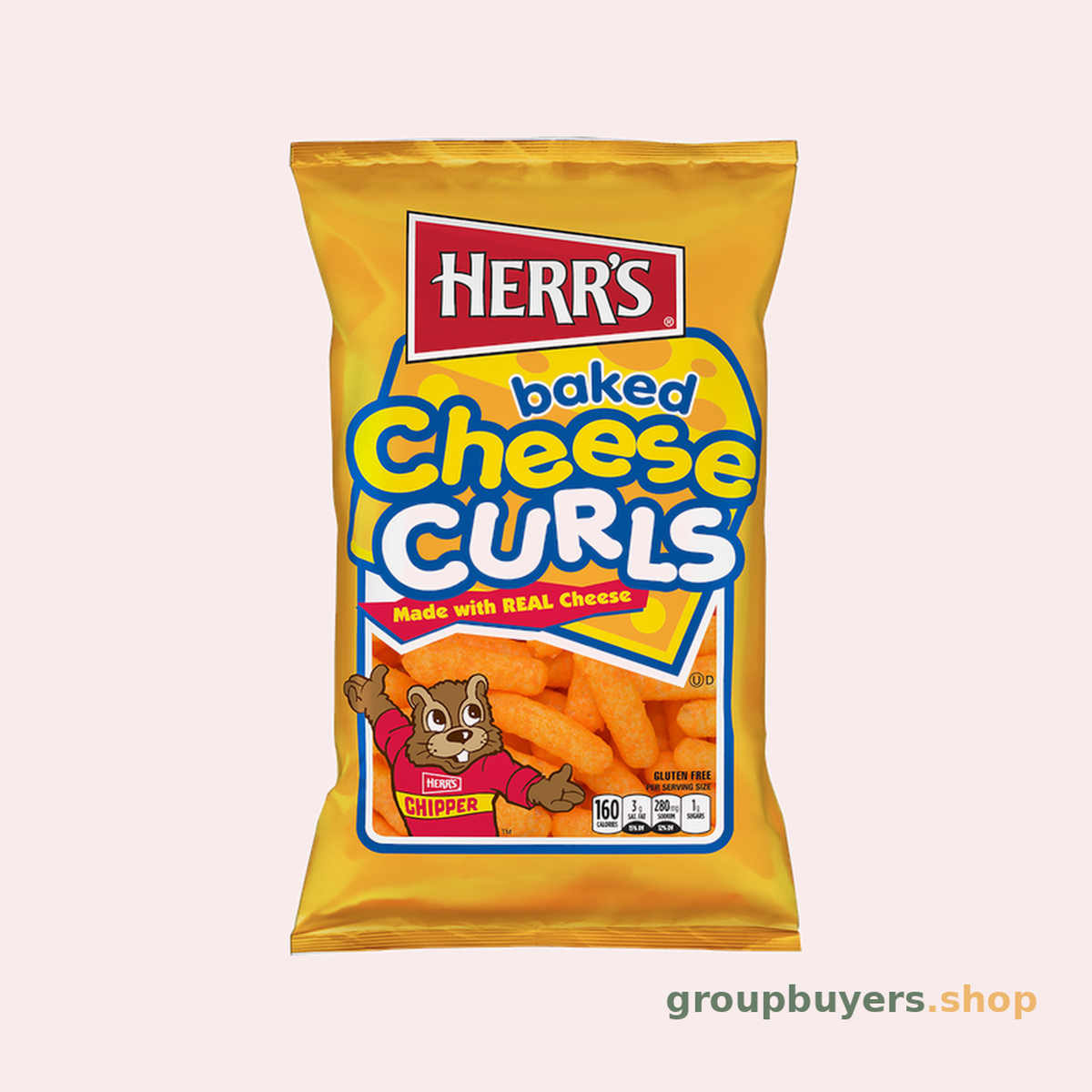 HERR'S SNACKS REGULAR CHEESE CURLS