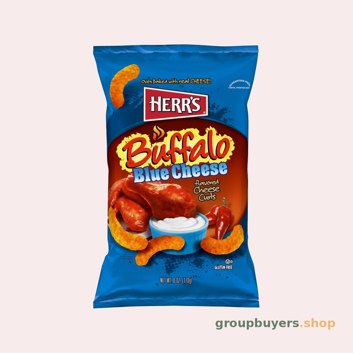 HERR'S SNACKS BUFFALO BLUE CHEESE CURLS