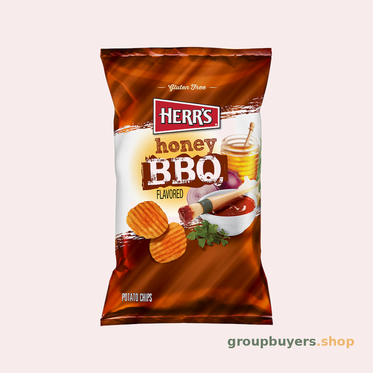 HERR'S SNACKS HONEY BBQ CHIPS