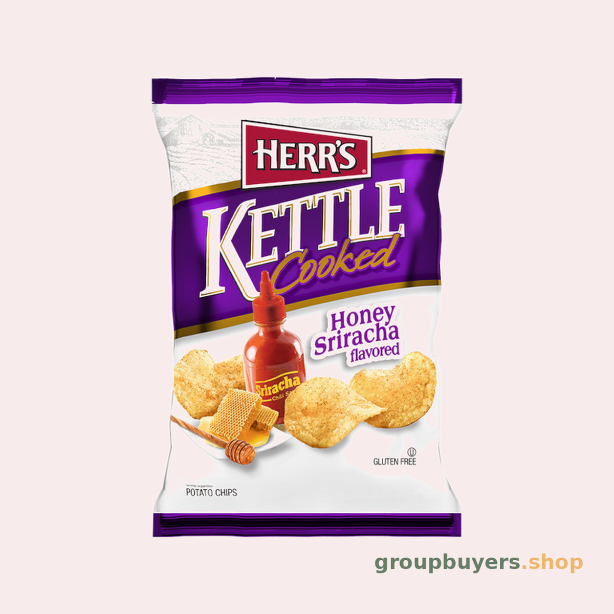 HERR'S SNACKS HONEY SIRIR KETTLE CHIPS