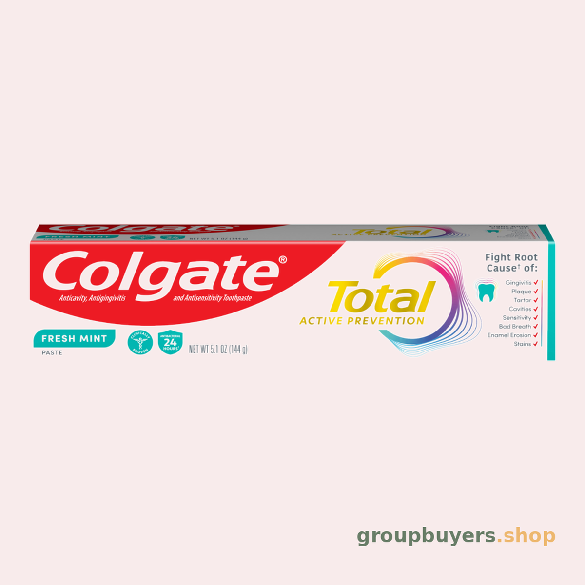 Colgate Total Mint Stripe Gel NEW SIZE
