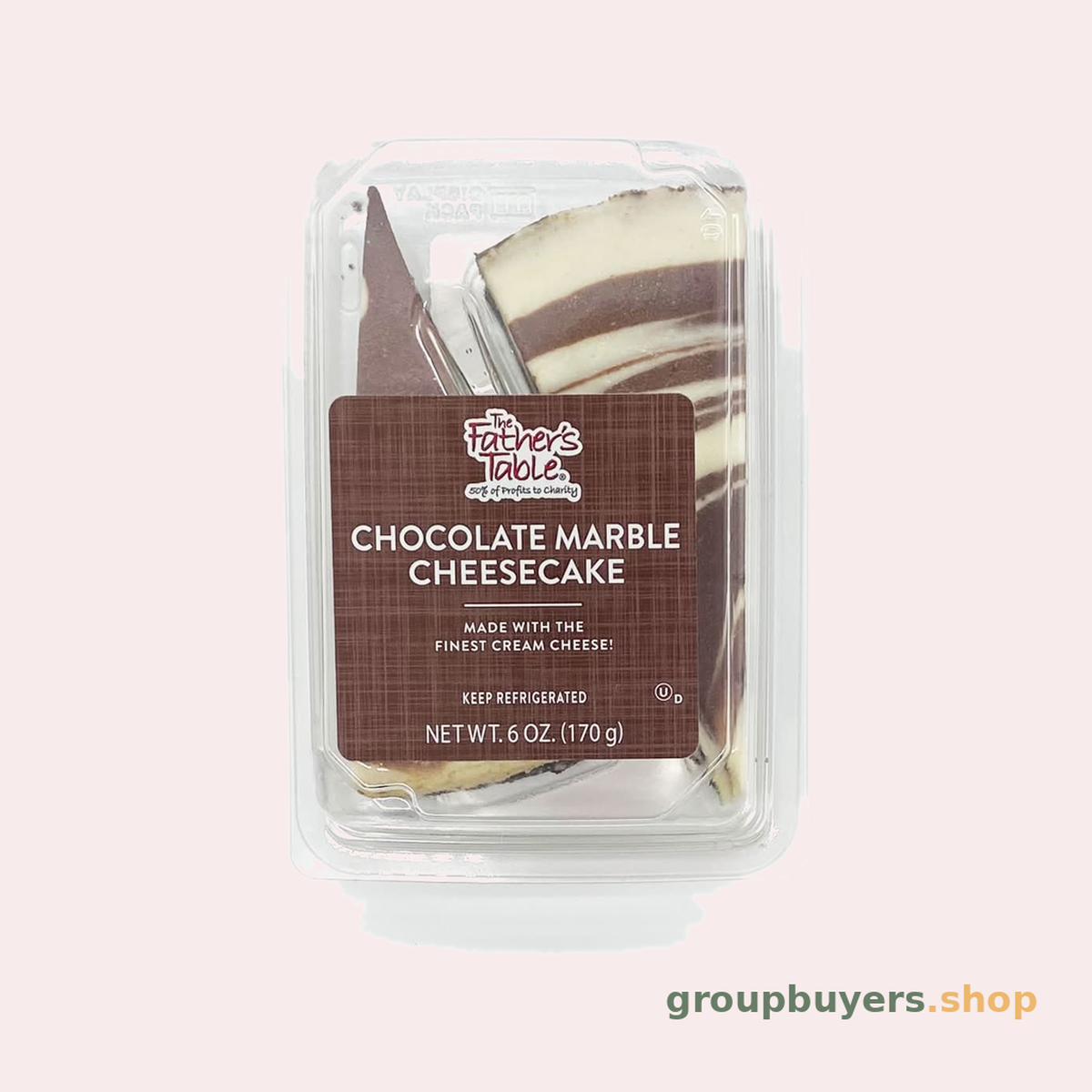 FATHERS TABLE CHOCOLATE MARBLE 2 SLICE 12X6OZ
