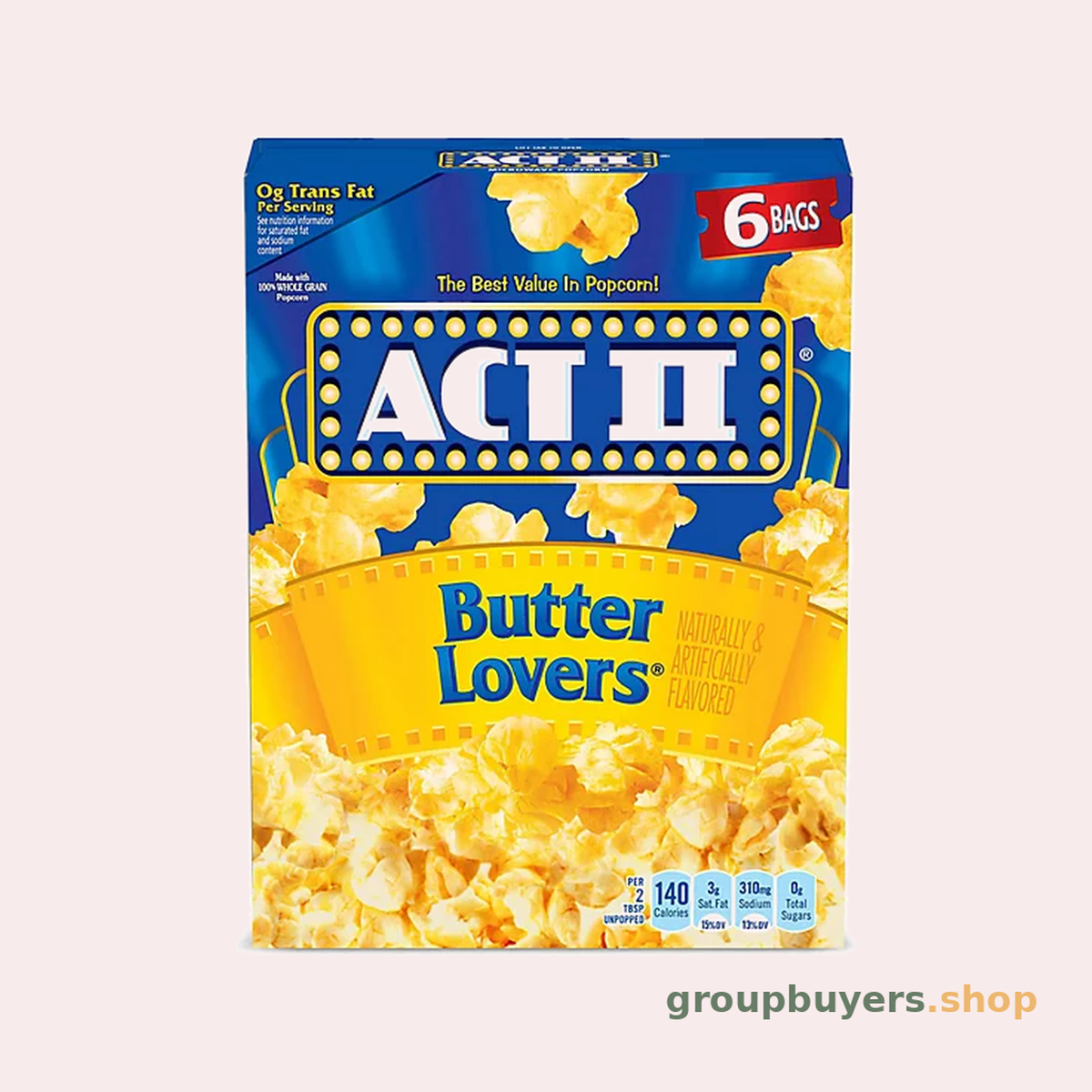 ACT II BUTTER LOVERS 6CT