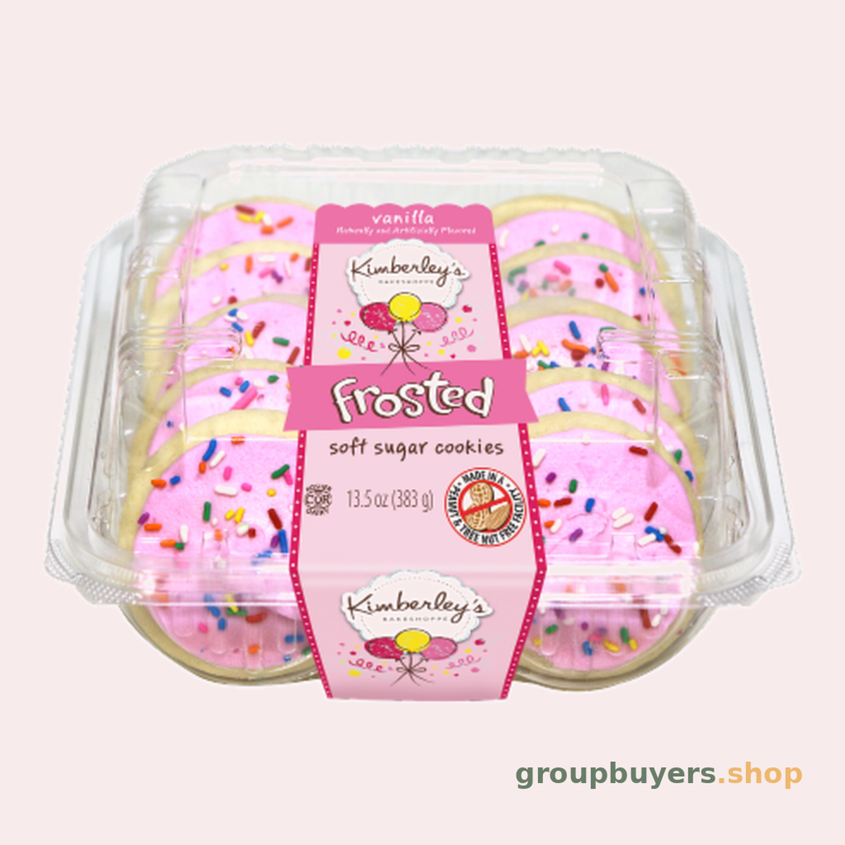 Kimberley's Vanilla Cookies with Pink Frosting