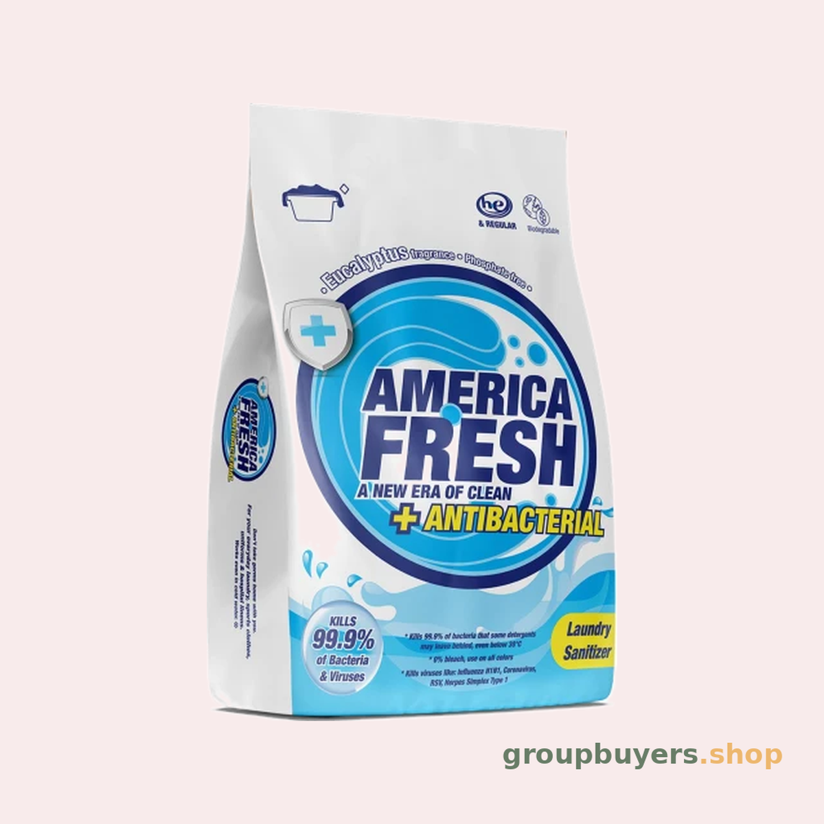 AMERICA FRESH POWDER DETERGENT ANTI EUCALYPTUS 1KG