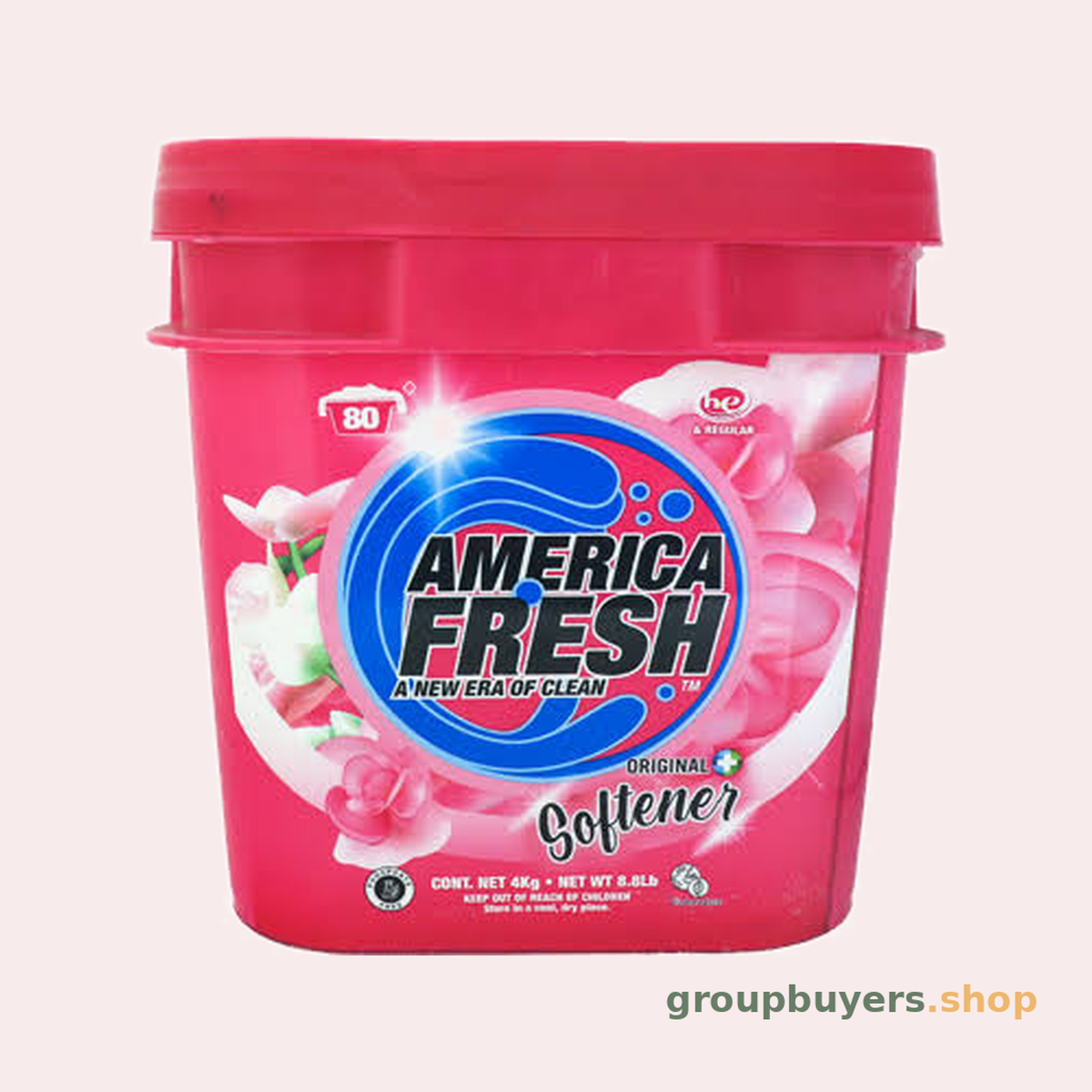 AMERICA FRESH POWDER DETERGENT FLORAL W/SOFTENER 5KG