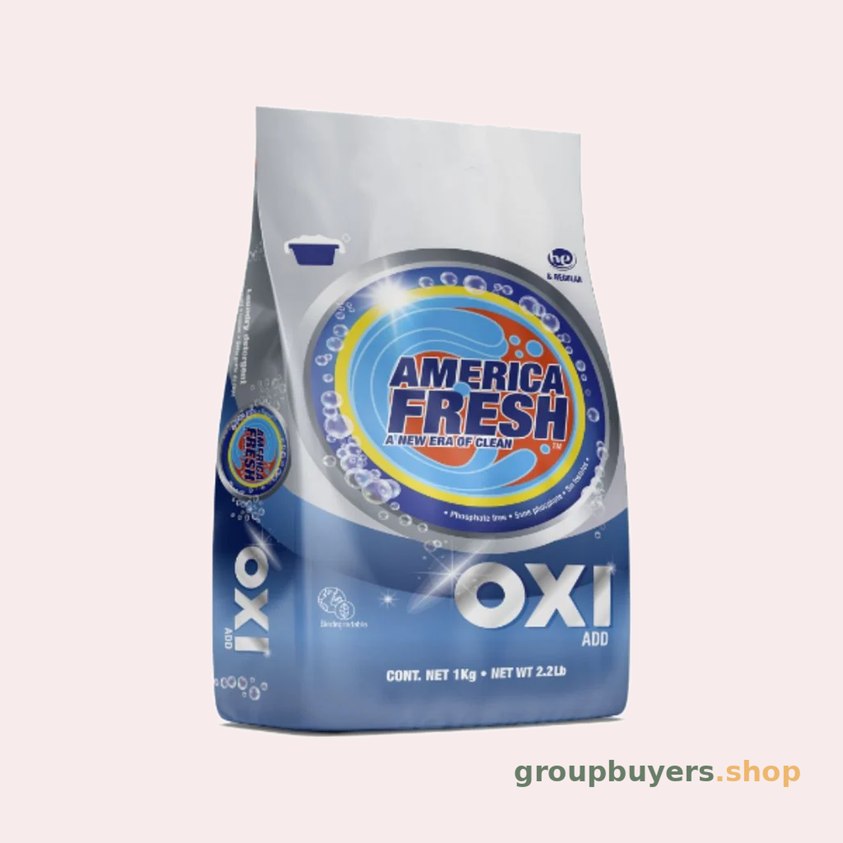AMERICA FRESH POWDER DETERGENT ANTIBAC EUCALYPTUS 5KG