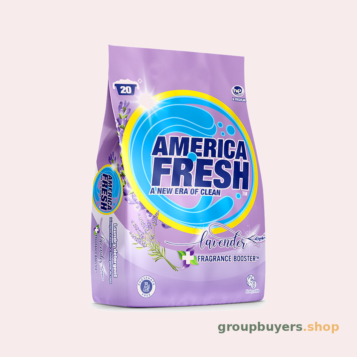 AMERICA FRESH POWDER DETERGENT LAVENDER 400G