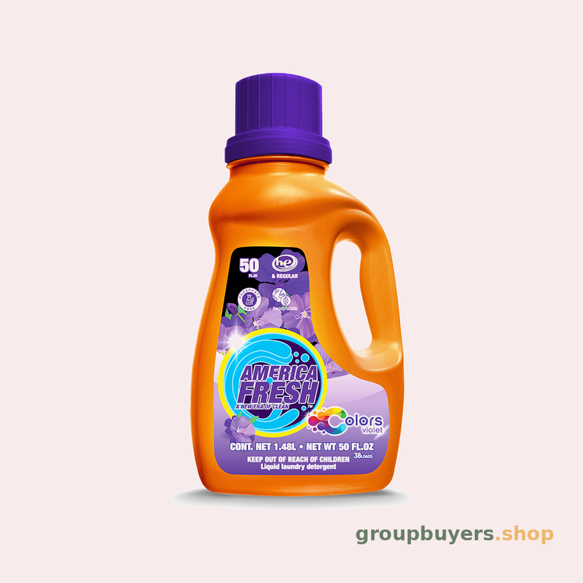 AMERICA FRESH POWDER LIQUID DETERGENT VIOLET DARK