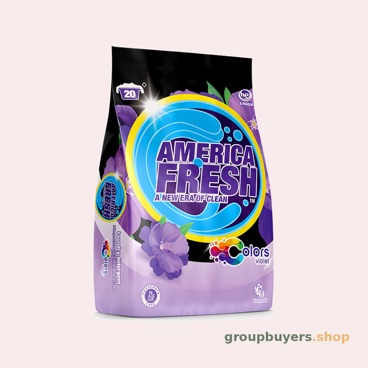 AMERICA FRESH POWDER DETERGENT VIOLET *NEW