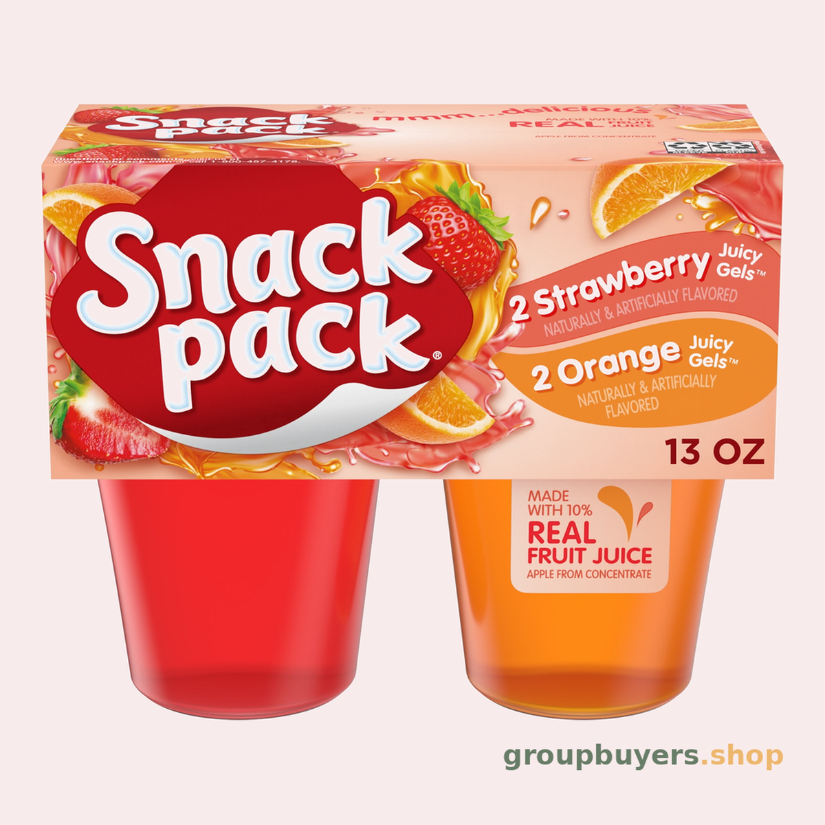 SNACK PACK STRAWBERRY & ORANGE