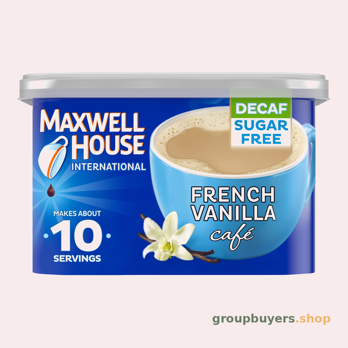 MAXWELL HOUSE INTERNATIONAL CAFÉ SUGAR FREE FRENCH VANILLA DECAF