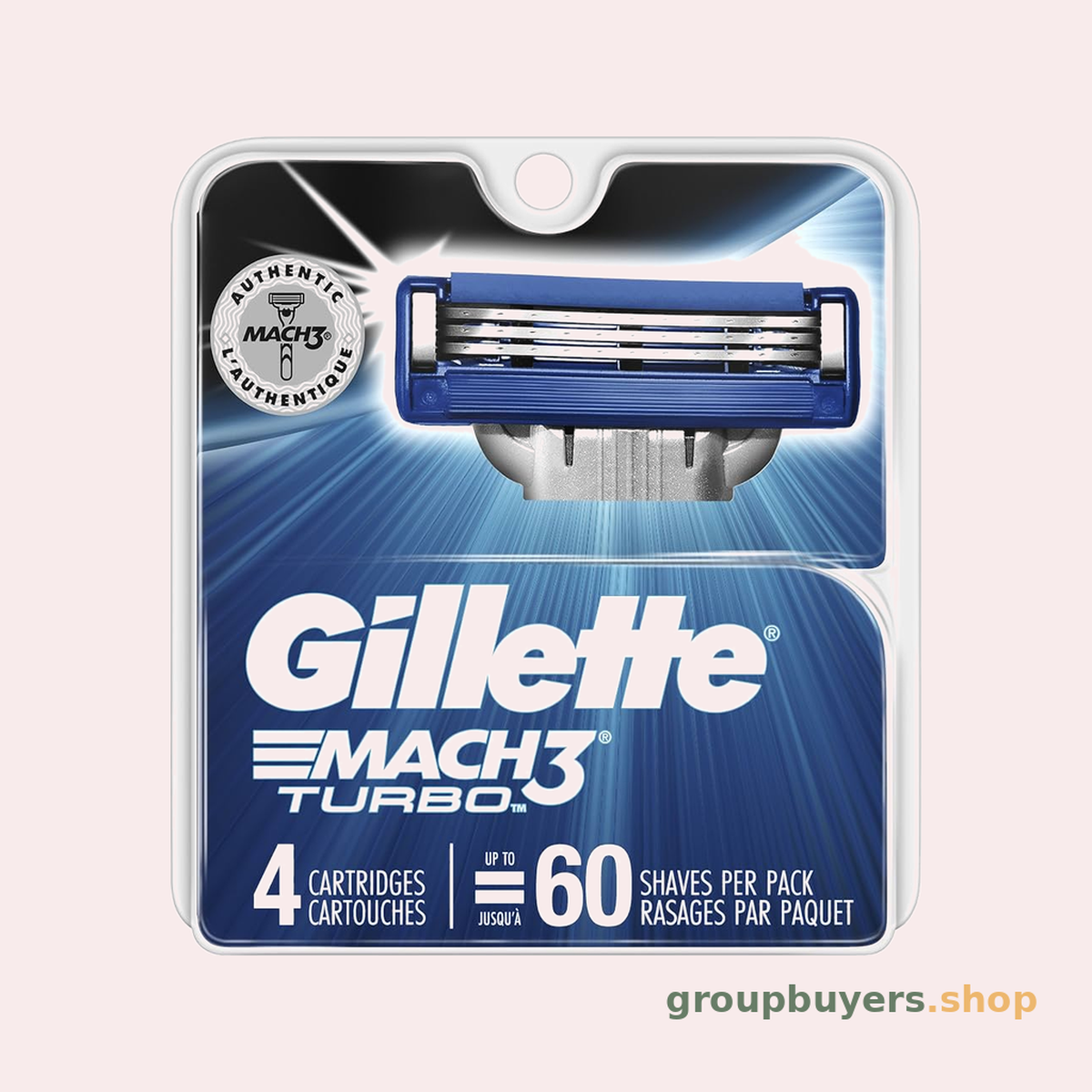 GILLETTE MACH3 TURBO CRT 4CT