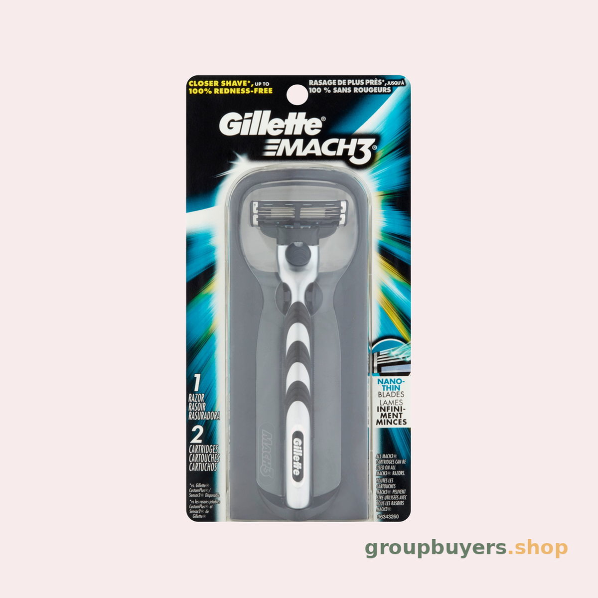 GILLETTE MACH3 CART 2CT 2CT