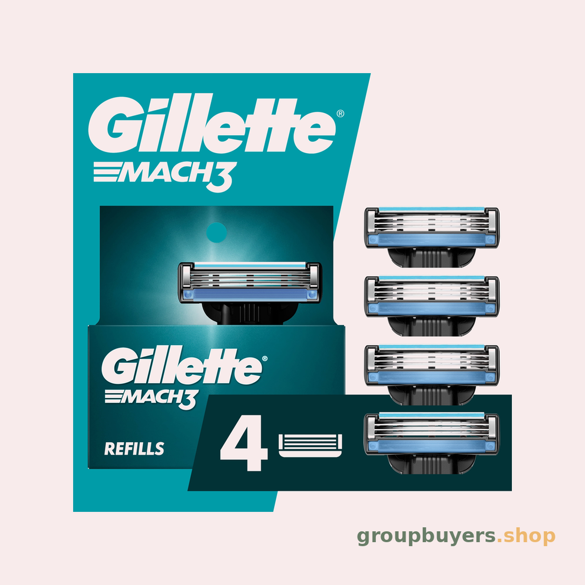 GILLETTE MACH3 CART 4CT 4CT
