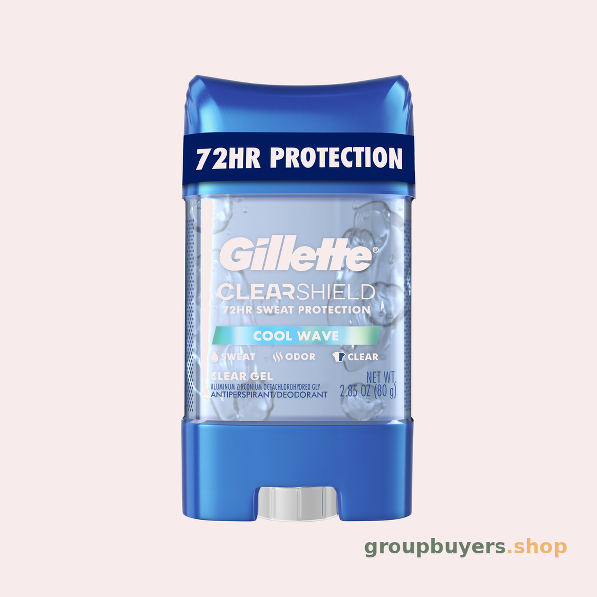 GILLETTE DEODORANT CLEAR GEL COOL WAVE TWIN PK