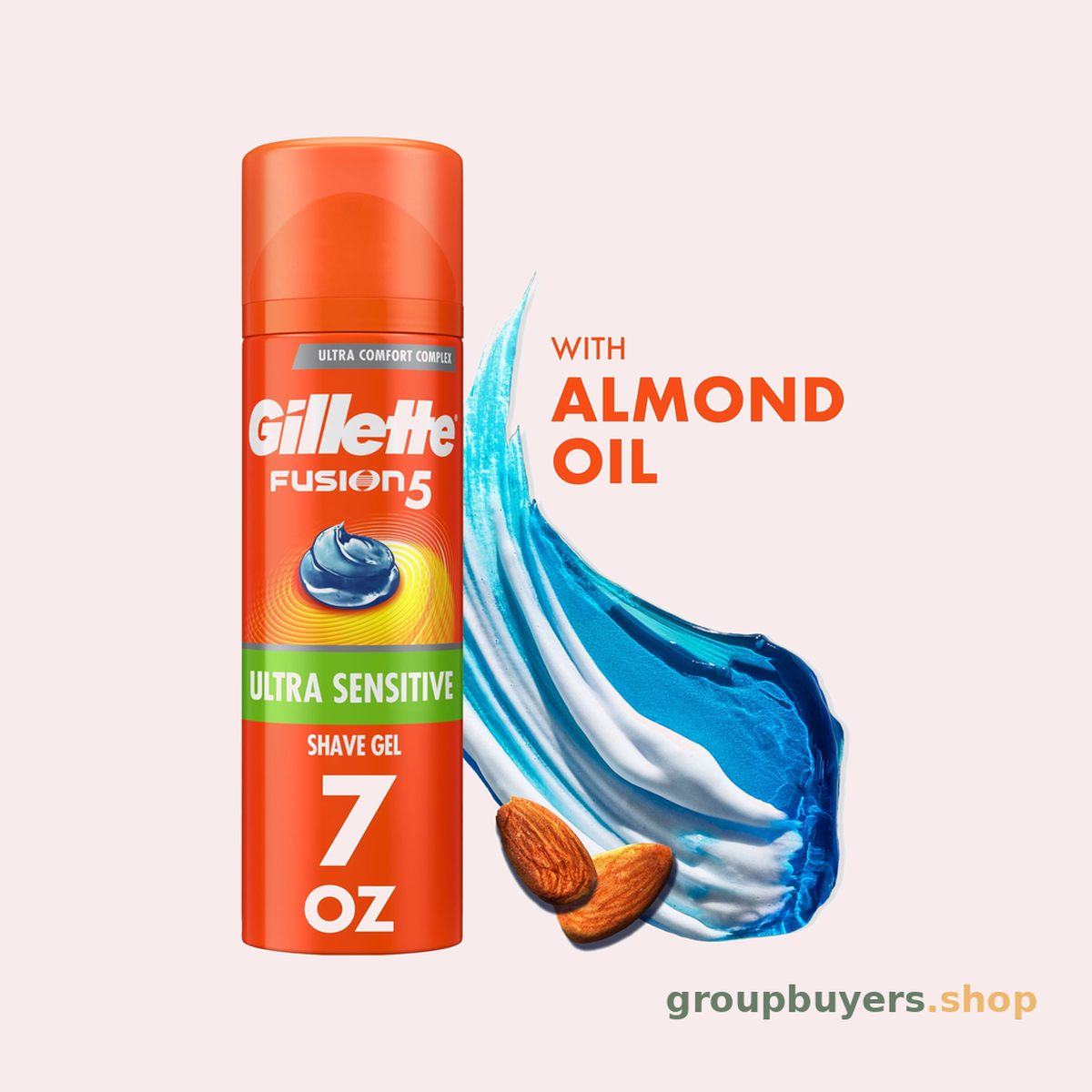 GILLETTE FUSION SHAVE GEL SENSITIVE