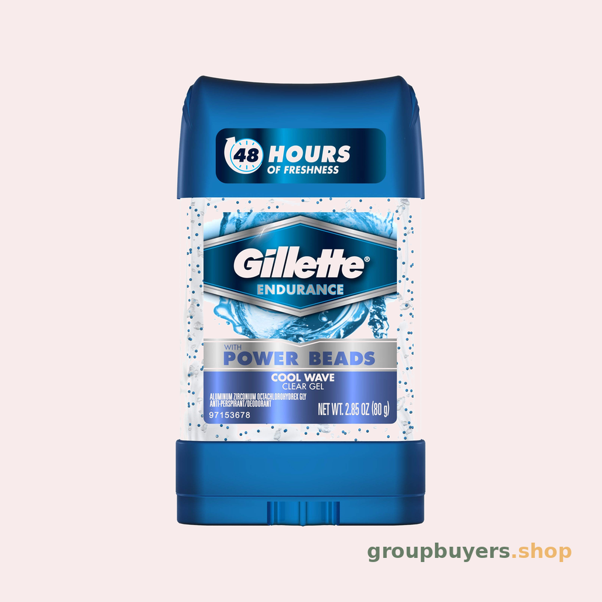 GILLETTE DEODORANT CLEAR GEL WITH POWER BEAD COOL WAVE