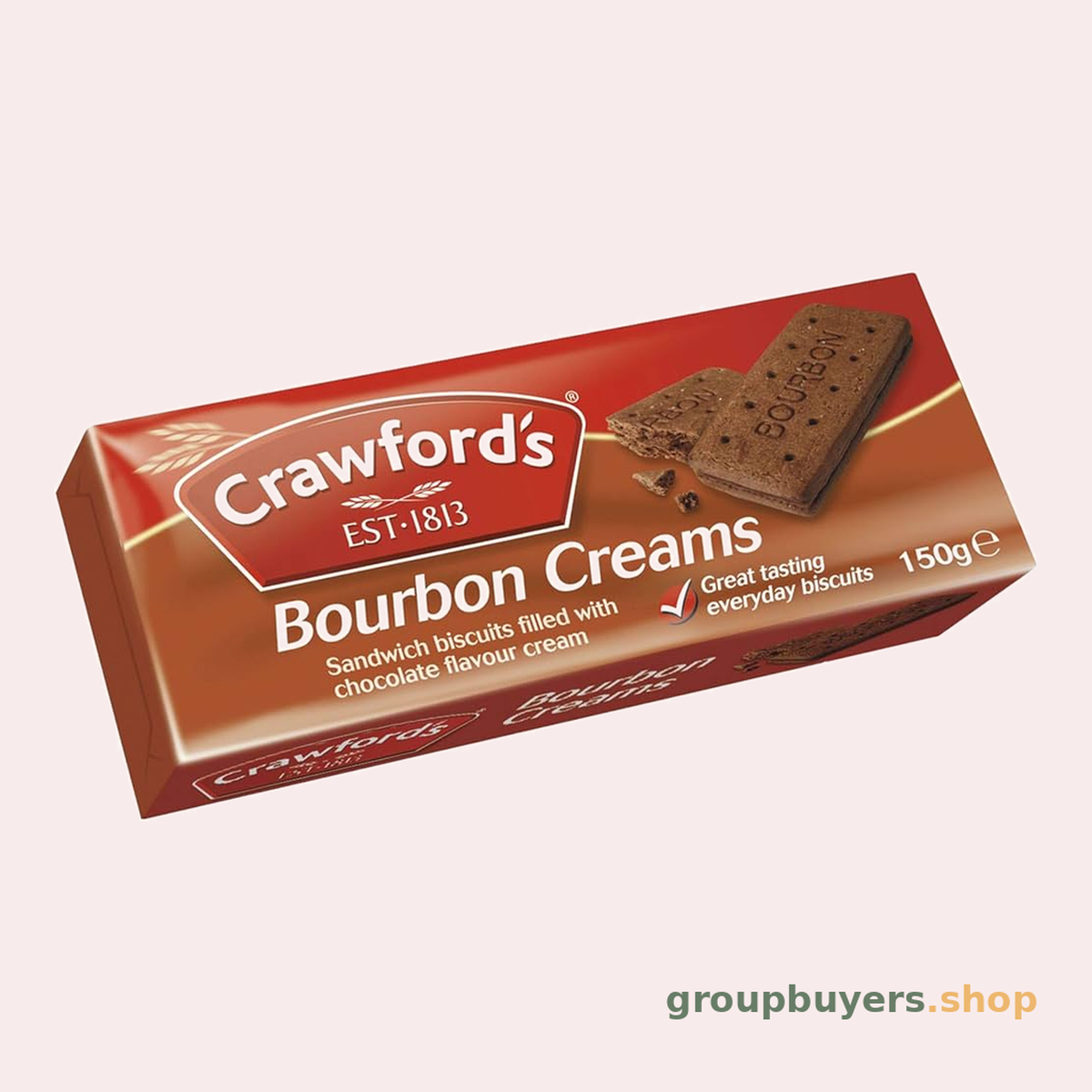 CRAWFORDS BOURBON CREAMS 12X150G