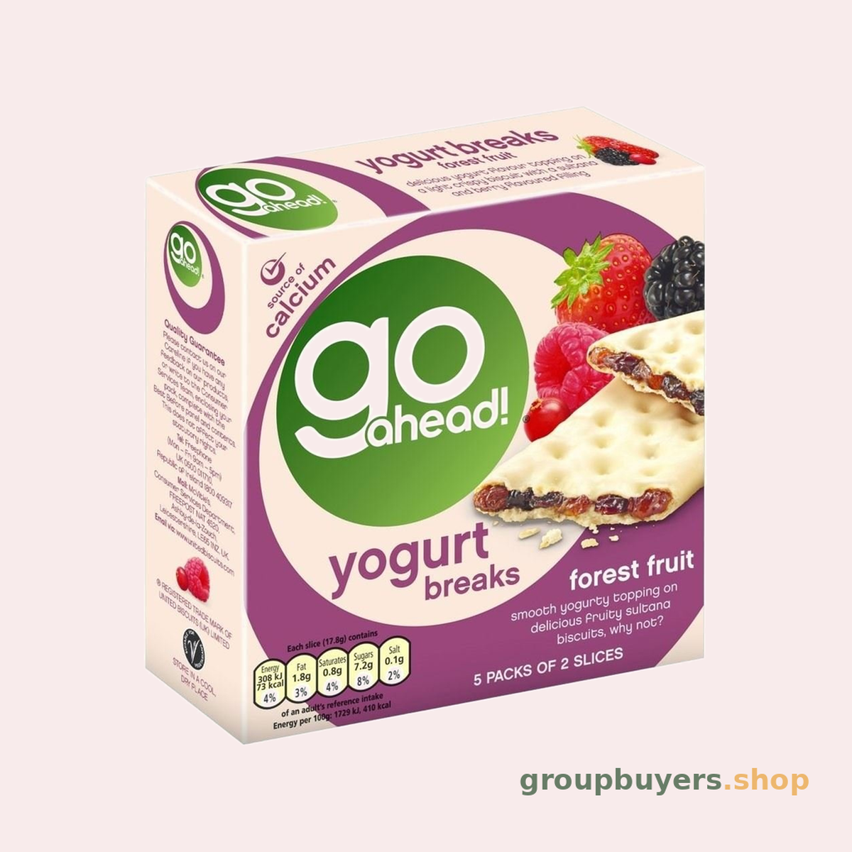 MCVITIE'S GO AHEAD YOGURT BREAKS FOREST FRUIT 9X4PK