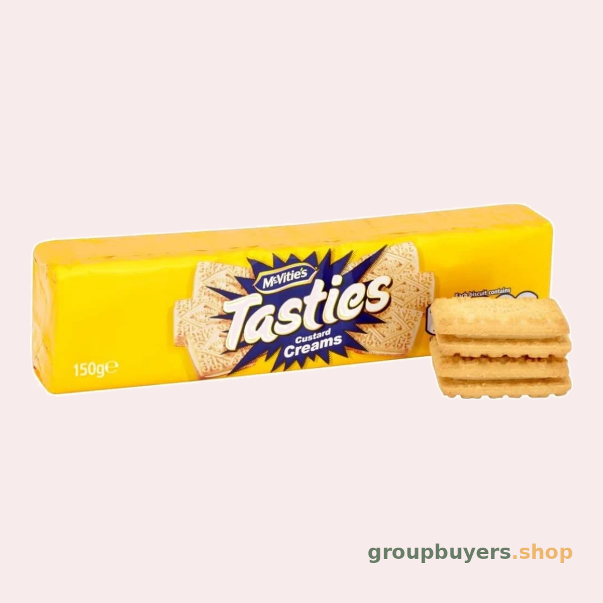 MCVITIE'S TASTIES CUSTARD CREAMS 12X150G