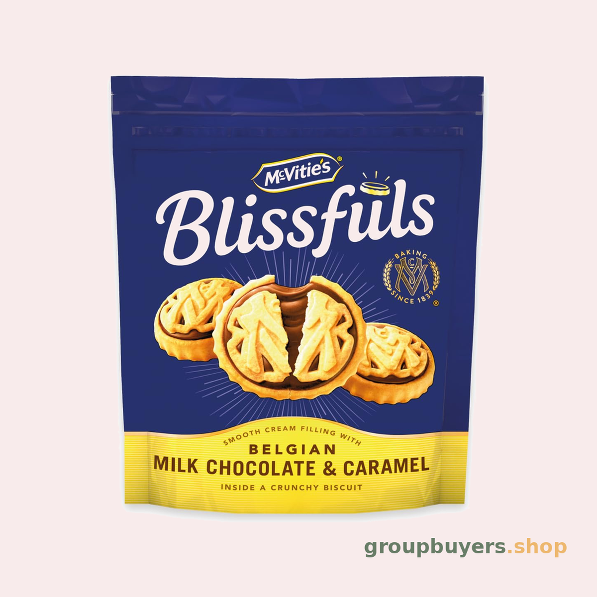 MCVITIE'S BLISSFULS CHOCO AND CARAMEL 172GX6