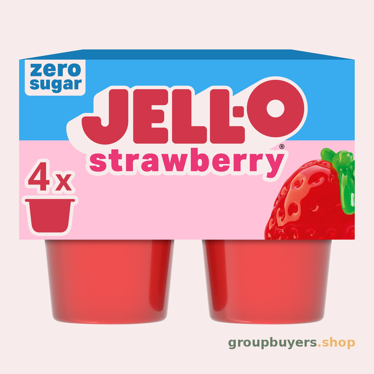 KRAFT JELL-O SUGAR FREE STRAWBERRY GEL