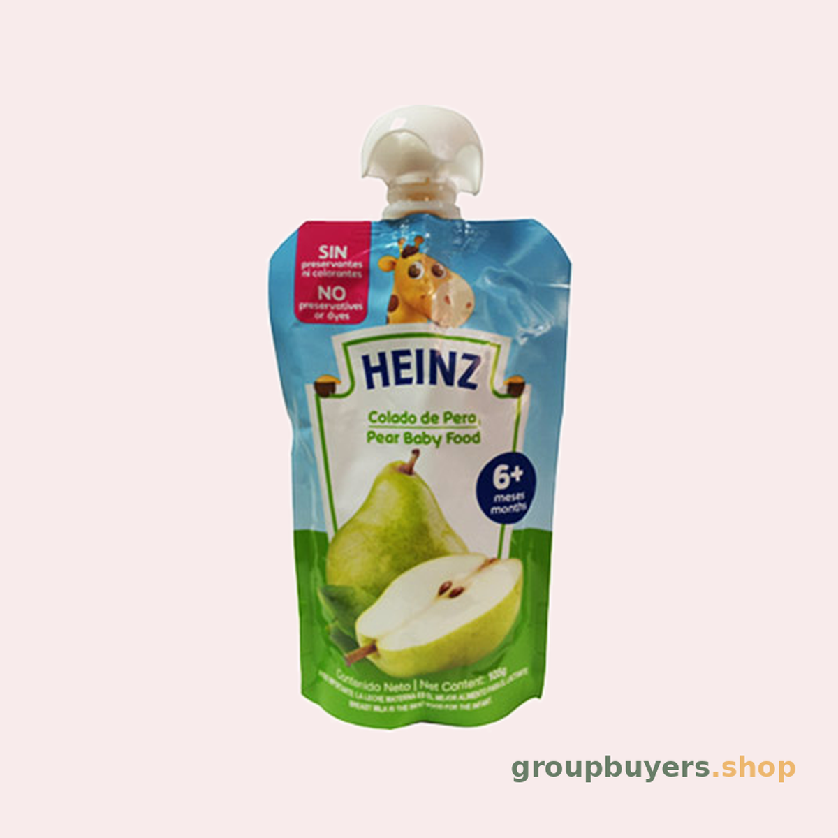 HEINZ POUCH PEAR 24X105G