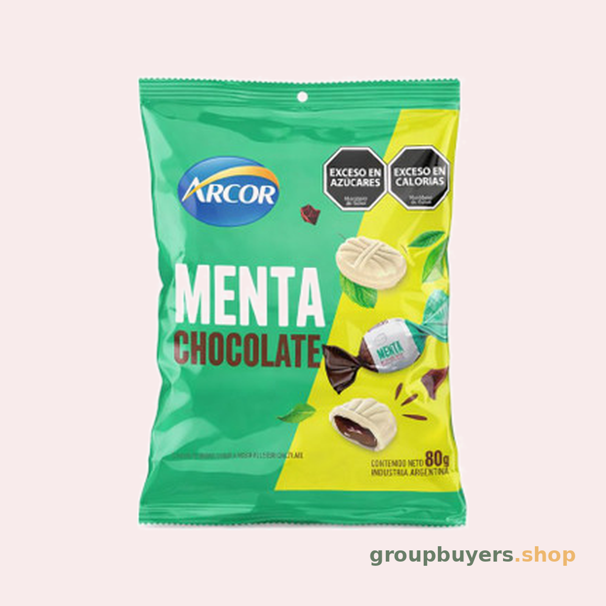 Arcor Hard Candy Chocolate Filled Mint