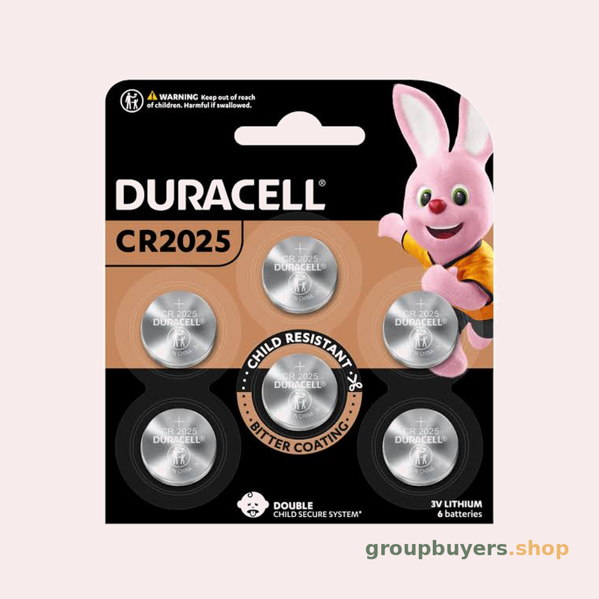 DURACELL Li 2025 Coin x 6pk
