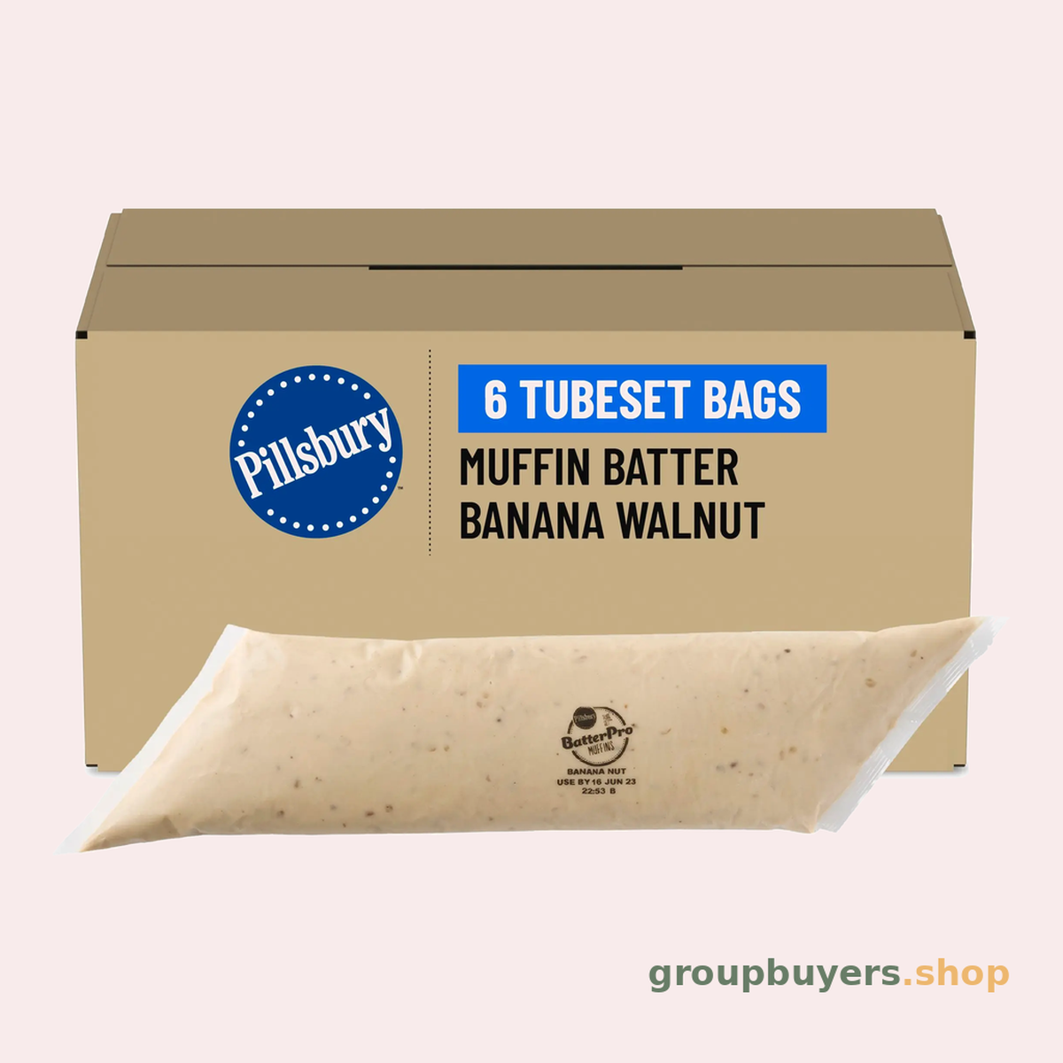 PILLSBURY MUFFIN BATTER BANANA NUT 6X3LB