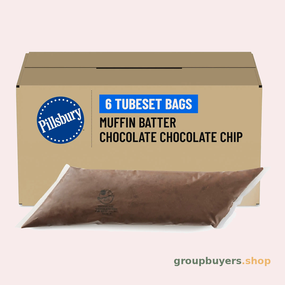 PILLSBURY MUFFIN BATTER C/CHOCCHIP 6X3LB