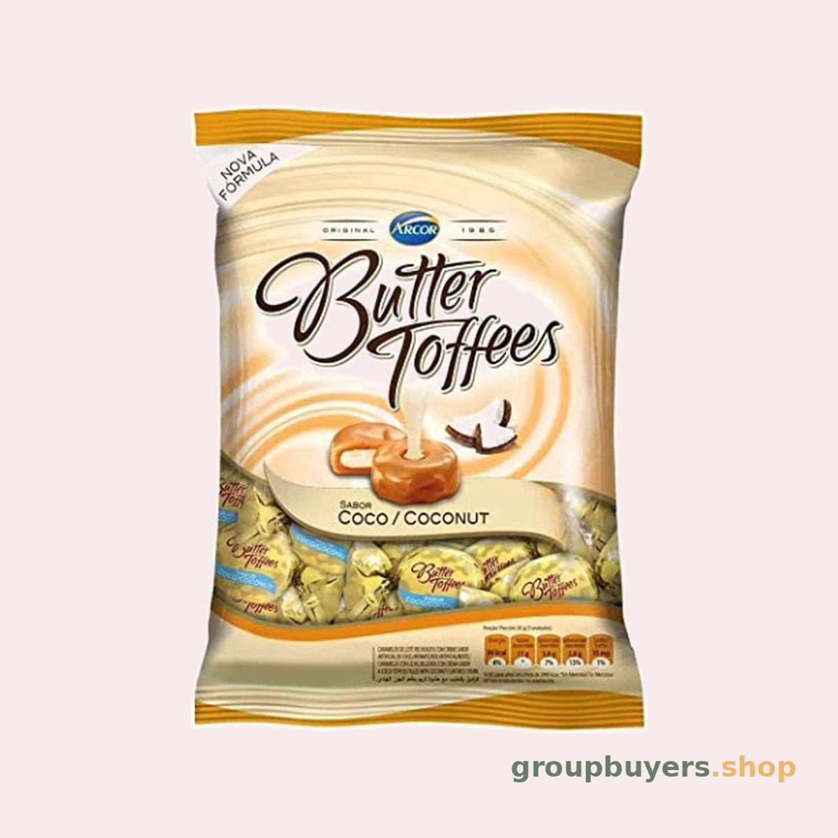 Arcor Butter Toffee Coconut