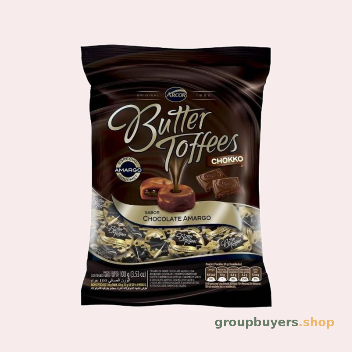 Arcor Butter Toffee Dark Chocolate